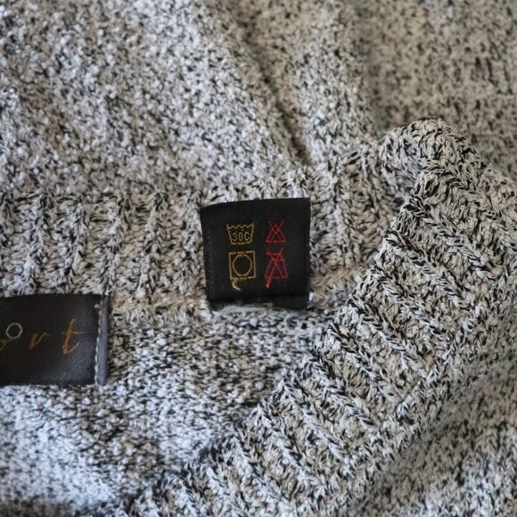 Profilo Sport Men's Grey Sz XL Crewneck Speckled Pullover Cotton Stretch Sweater - Picture 11 of 11